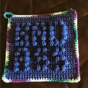 “BAD ASS” Crochet Potholder